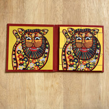Load image into Gallery viewer, Magnetic Puzzle - Kalighat Pat Lion