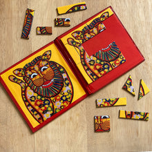 Load image into Gallery viewer, Magnetic Puzzle - Kalighat Pat Lion