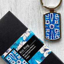 Load image into Gallery viewer, Key Ring Rectangle - Blue Pottery Platter, Jaipur