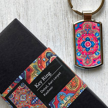 Load image into Gallery viewer, Key Ring Rectangle - Aari Carpet, Kashmir