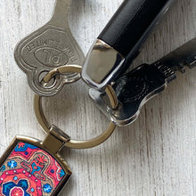 Load image into Gallery viewer, Key Ring Rectangle - Aari Carpet, Kashmir