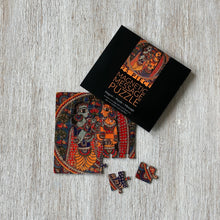 Load image into Gallery viewer, Magnetic Message Puzzle - Madhubani, Radha Krishna