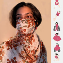 Load image into Gallery viewer, Mask Scarf - Gulmohar