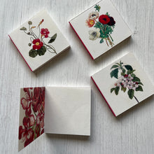 Load image into Gallery viewer, Mini Notebooks Set of 4 - Flowers, Rajasthani Miniature