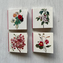Load image into Gallery viewer, Mini Notebooks Set of 4 - Flowers, Rajasthani Miniature