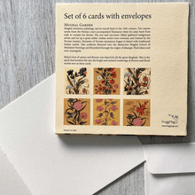 Load image into Gallery viewer, Note Cards set of 6 with Envelopes - Mughal Flowers

