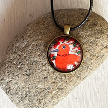 Load image into Gallery viewer, Art Pendants 25 mm - Gond - Bird