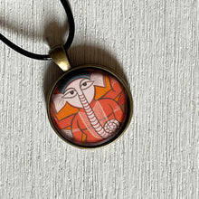 Load image into Gallery viewer, Art Pendants 25 mm - Kalighat Pat- Ganesh