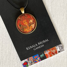 Load image into Gallery viewer, Art Pendants 25 mm - Kerala Mural - Ganesh