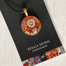 Load image into Gallery viewer, Art Pendants 25 mm - Kerala Mural - Narasimha