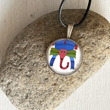 Load image into Gallery viewer, Art Pendants 25 mm - Gond - Elephant