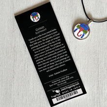 Load image into Gallery viewer, Art Pendants 25 mm - Gond - Elephant