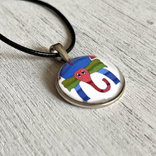 Load image into Gallery viewer, Art Pendants 25 mm - Gond - Elephant
