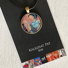 Load image into Gallery viewer, Art Pendants 25 mm - Kalighat Pat- Bibi