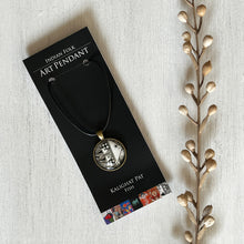 Load image into Gallery viewer, Art Pendants 25 mm - Kalighat Pat- Fish (Black And White)