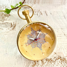 Load image into Gallery viewer, Paper Weight Clock - Painted Medallion, Nahargarh, Jaipur