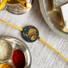 Load image into Gallery viewer, Rakhi - Indian Folk Art - Fish, Kalighat Pat