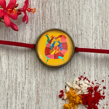 Load image into Gallery viewer, Rakhi - Indian Folk Art - Rooster, Gond Art