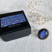 Load image into Gallery viewer, 25 mm Oval Ring - Persian Blue