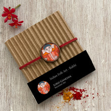 Load image into Gallery viewer, Rakhi - Indian Folk Art - Ganesha, Kalighat Pat