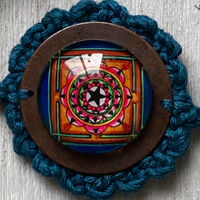 Load image into Gallery viewer, Rakhi - Mandala - Crochet - Blue
