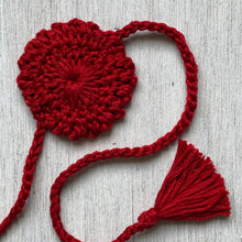 Load image into Gallery viewer, Rakhi - Mandala - Crochet - Red