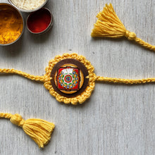 Load image into Gallery viewer, Rakhi - Mandala - Crochet - Yellow
