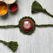 Load image into Gallery viewer, Rakhi - Mandala - Crochet - Green