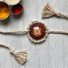 Load image into Gallery viewer, Rakhi - Mandala - Crochet - Baige