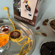 Load image into Gallery viewer, Rakhi Gift Hampers- Mandala Rakhi with Bookends