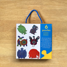 Load image into Gallery viewer, Rakhi Gift Hampers- Bhil Art - Rakhi with Toddler Puzzle
