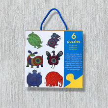 Load image into Gallery viewer, Rakhi Gift Hampers - Folk Art Rakhi with Toddler Puzzle