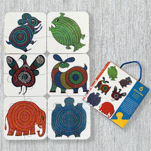 Load image into Gallery viewer, Rakhi Gift Hampers - Folk Art Rakhi with Toddler Puzzle