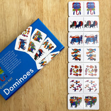 Load image into Gallery viewer, Rakhi Gift Hampers - Gond Art - Rakhi with Jigsaw Puzzle and Dominoes