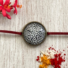 Load image into Gallery viewer, Rakhi Gift Hampers- Hand carved Block - Rakhi with Cufflinks