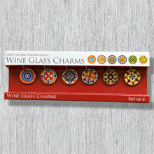Load image into Gallery viewer, Rakhi Gift Hampers- Mandala Rakhi with Wine Glass Charms