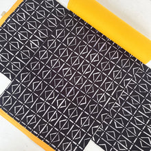 Load image into Gallery viewer, Table Runner - Mandana - with Yellow Border 58 X 12 in