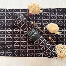 Load image into Gallery viewer, Table Runner - Mandana - with Yellow Border 58 X 12 in