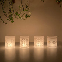Load image into Gallery viewer, Tea Light Covers - Gold Textile