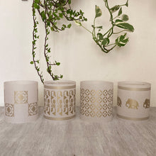 Load image into Gallery viewer, Tea Light Covers - Gold Textile