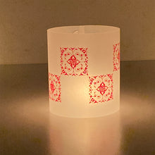Load image into Gallery viewer, Tea Light Covers - Red Textile