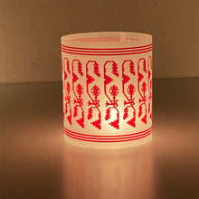 Load image into Gallery viewer, Tea Light Covers - Red Textile
