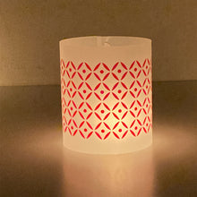 Load image into Gallery viewer, Tea Light Covers - Red Textile