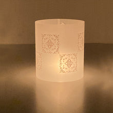 Load image into Gallery viewer, Tea Light Covers - White Textile
