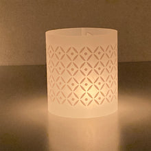 Load image into Gallery viewer, Tea Light Covers - White Textile