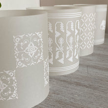 Load image into Gallery viewer, Tea Light Covers - White Textile