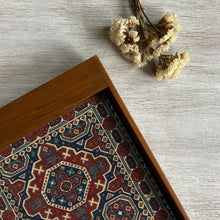 Load image into Gallery viewer, Teak Wood Tray - Kashmiri Carpet