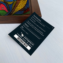 Load image into Gallery viewer, Teak Wood Tray - Kalighat Pat Fish