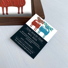 Load image into Gallery viewer, Teak Wood Tray - Bhil Deer