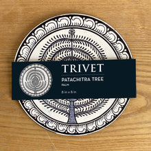 Load image into Gallery viewer, Trivet, round - Patachitra Tree, Palm